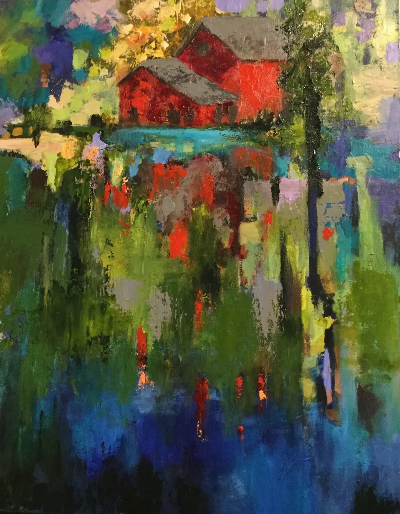 Abstract Barn – Maryam Fine Art